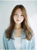 黒髪/クラゲヘアー/オリーブグレー/小顔/ココアベージュ