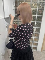 ペレ アネックス 大阪梅田茶屋町店(PELE ANNEX)&nbsp;くびれヘア/アプリコットオレンジ/ハイライトカラー/梅田