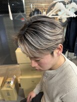 ラフ メンズサロン(LAFF)&nbsp;メンズベージュバレイヤージュメンズシャドールーツ