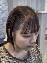 エムサロン 前橋川原(emusalon)&nbsp;ヘムライト/ミニボブ/ハイライト/顔周りカット/ショートヘア