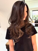 アクシス 栄店(`AXIS)&nbsp;馬渕ミルクティーブロンド/ダークブルー/デジタルパーマ/栄