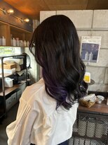 ファスナー(fustener) バイオレットインナーカラー