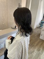 ジュエ ヘアー デザイン(Jue hair design)&nbsp;ミディアムレイヤー×セミウェットパーマ/デジタルパーマ/知立