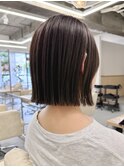 ぱつっと外ハネボブ☆ハイライトカラー