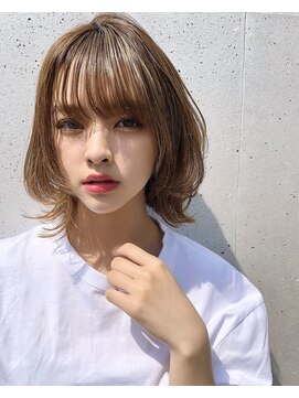 ユアーズヘア 神楽坂店(youres hair) 大人可愛い☆シースルー☆ナチュラル外はねボブ