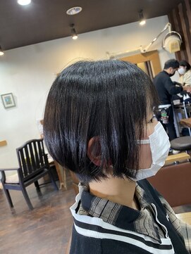 ロゴス 湖北本店(LOGOS) 着物ヘア/大人ガーリー/ダークアッシュ/似合わせカット/我孫子