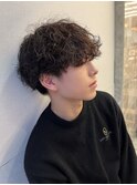 メンズ波巻きパーマ