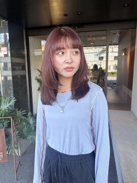 ロロネー(Lolonois) 【Lolonois 野田阪神】pink Cherry×顔まわりlayer