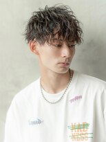 ハバナ 渋谷(HAVANA)&nbsp;アッシュブラック/マッシュパーマ/束感/刈り上げ/波巻き