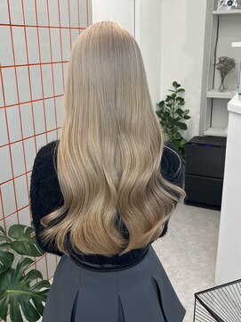 ペレ 渋谷(PELE) 切りっぱなしボブ/エアリーロング/美髪/ピンクブラウン/渋谷