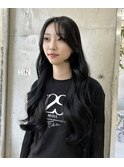ブルーブラック×韓国レイヤースタイル