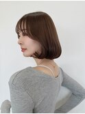 顔周りレイヤー韓国ボブ タッセルボブ タンバルモリ