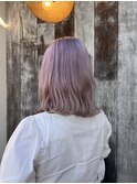 ハイトーン×くすみピンク