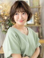 カバーヘア ブリス 川口(COVER HAIR bliss)&nbsp;ウルフパーマひし形ふわふわフェザーショートa川口20代30代40代