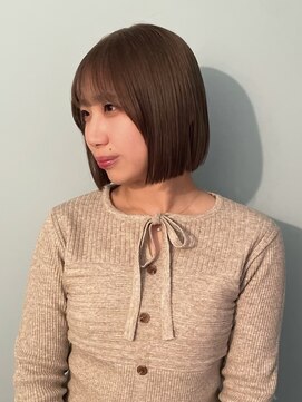 ローエ バイ デコ(Rohe by DECO) -Saki- ブリーチしてナチュラルハイトーン ブラウンベージュ