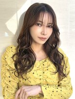 オーロ 塚口店(ORO)&nbsp;20代30代大人ガーリーダークアッシュミディアムレイヤーカット