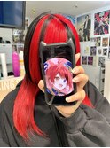 すとぷり 莉犬 推しカラー レッド ブラック ウルフ ツートン