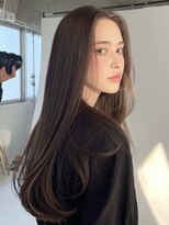 エダ 鎌倉(edA.) 小顔ロング＃髪質改善＃白髪ぼかし＃鎌倉＃40代＃グレージュ