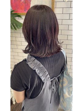 リール(THE RIRE.) ＊THE  RIRE.  切りっぱなしボブ×チェリーレッド＊