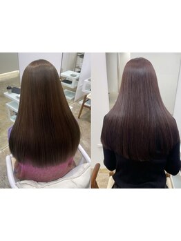 髪質改善オイルストレートでつるんと髪を[千葉/ボブパーマ/トリートメント/ブリーチ/ダブルカラー/学割U24]