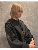 シック(chic.)&nbsp;ホワイトベージュ/ホワイトブロンド/ウルフ/メンズ/ブリーチ