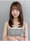 韓国顔周り/ハイレイヤー/ミディアムレイヤーカット/川崎38