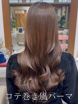 アミー 池袋(Ammy) ヘアカラー×コテ巻き風パーマ