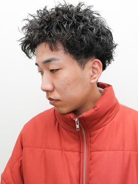グラシアス(gracias) メンズカット波巻きツイストスパイラルツーブロックマッシュ0405