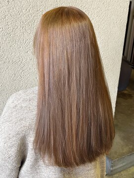 サラジュ 仁川店(SARAJU) 【ダブルカラー特化】今田担当 ブリーチなし×オレンジベージュ