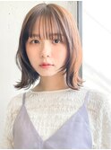 レイヤーカットデジタルパーマ前髪艶感エアリーカールモテ髪