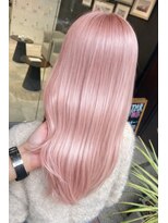 アース 四日市店(HAIR&MAKE EARTH) 【一瞬で目を惹く】透明感たっぷり*シルキーピンクベージュ