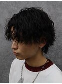 ニュアンスウルフ/波巻きツイストスパイラル/シャドウパーマ