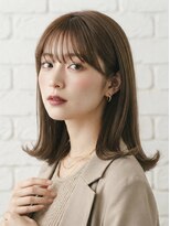 アイスバーグ ウェスト 清澄白河(eyesburg W/est)&nbsp;くすませすぎないグレージュブラウンミディアム切りっぱなし前髪