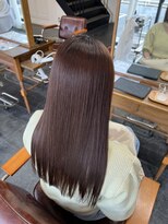 セットアップ 岡山北長瀬店(SET-UP)&nbsp;(小顔) 髪質改善ストレート×ナチュラルブラウン
