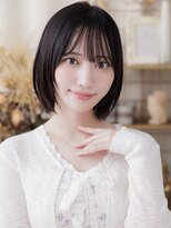 ENOAhair&spabyCOVERHAIR【ショート/白髪染め ぼかし/ヘッドスパ】【10/1開店(予定)】&nbsp;艶黒髪の前下がりボブ/川口/30代/40代/50代