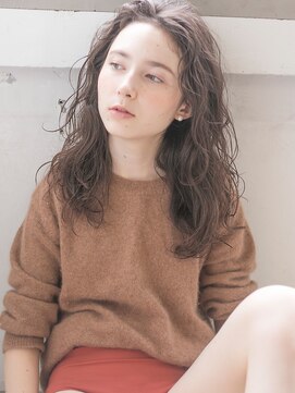 スー 渋谷(suu) 【SUN】セミウェット無造作ルーズカールベージュカラーヘア