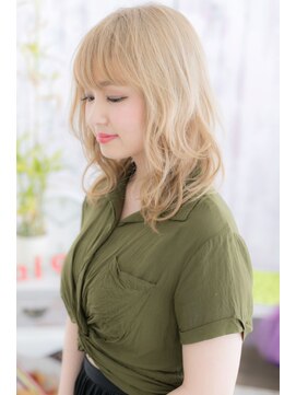 ミック ヘアアンドビューティー 大山店(miq  Hair&Beauty) 3Dカラー★ハイトーンの外国人風ラフカール