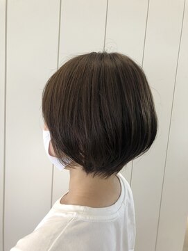 アドラーブル けやき通り店(adorable) 30代40代★大人可愛い丸みくびれ小顔ショート×ブラウンアッシュ