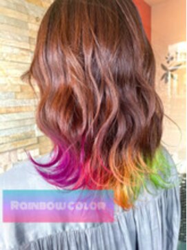 ナチュレル 武蔵新田店(NATUREL) 【NATUREL】レインボーインナーカラー