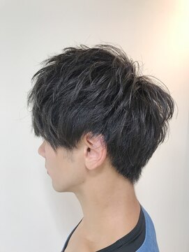 エヌプラス(N+) メンズヘアフェザーパーマサーフカール刈り上げセンターパート