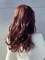 グランデュール 焼津店(GRANDEUR)&nbsp;【GRANDEUR焼津店】ピンクブラウンカラー×コテ巻き