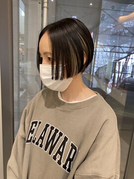 モリオ フロム ロンドン イオンモール 熊本店(morio FROM LONDON) 【morio熊本】刈り上げショート×BBインナーカラー.k