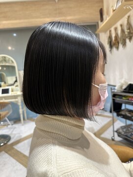 ロンド ストラーダ 心斎橋(Lond strada) シルキーベージュ×グレージュカラー【髪質改善/縮毛矯正】