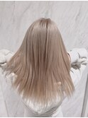 店長今里☆ベースを活かしてブリーチせずミルクティーベージュ☆