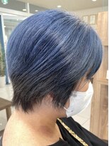 ラック 海老名店(LUCK) ブルーヘア×ショート
