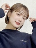 20代30代40代大人ヘアストレートボブブラウンヘア