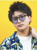 ベリショスパイキーショートべリーショートアップバングメンズ