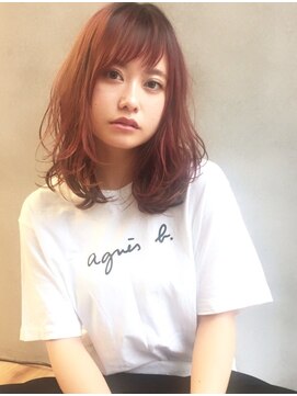 ロット 横浜(lot) ふんわりミディアム/パーマ/ニュアンスカラー[横浜駅]