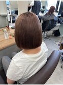 8221髪質改善トリートメントブリーチなしカラー韓国ショートボブ