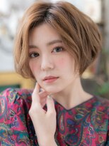 カバーヘア ブリス 川口(COVER HAIR bliss)&nbsp;★カーキベージュアシンメトリーくせ毛風ボブ20代30代40代★10